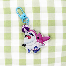dolphin shark keychain